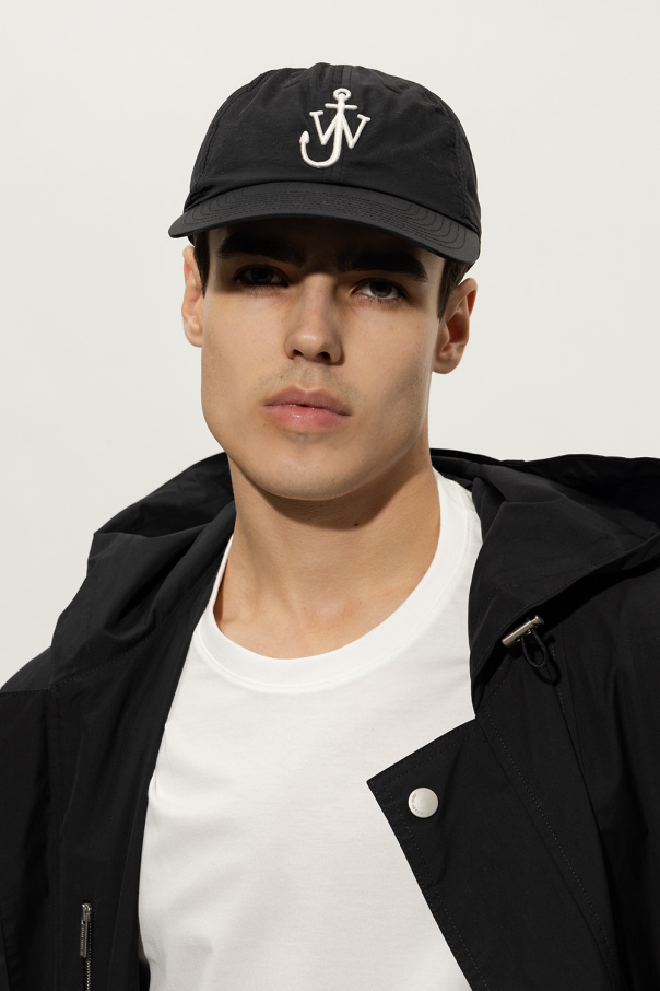 ハット JW Anderson Baseball Leather Cap Mustard AC0198 JW Anderson Baseball Cap With Anchor Logo